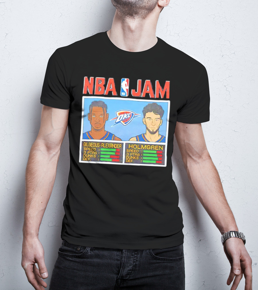 NBA Jam Shai Gilgeous-Alexander Chet Holmgren OKC Thunder T-Shirt