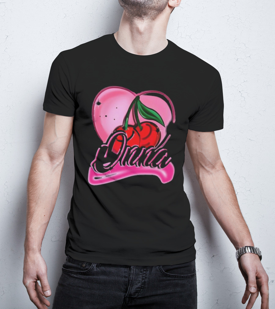 Onna Cherry Heart Pink T-Shirt