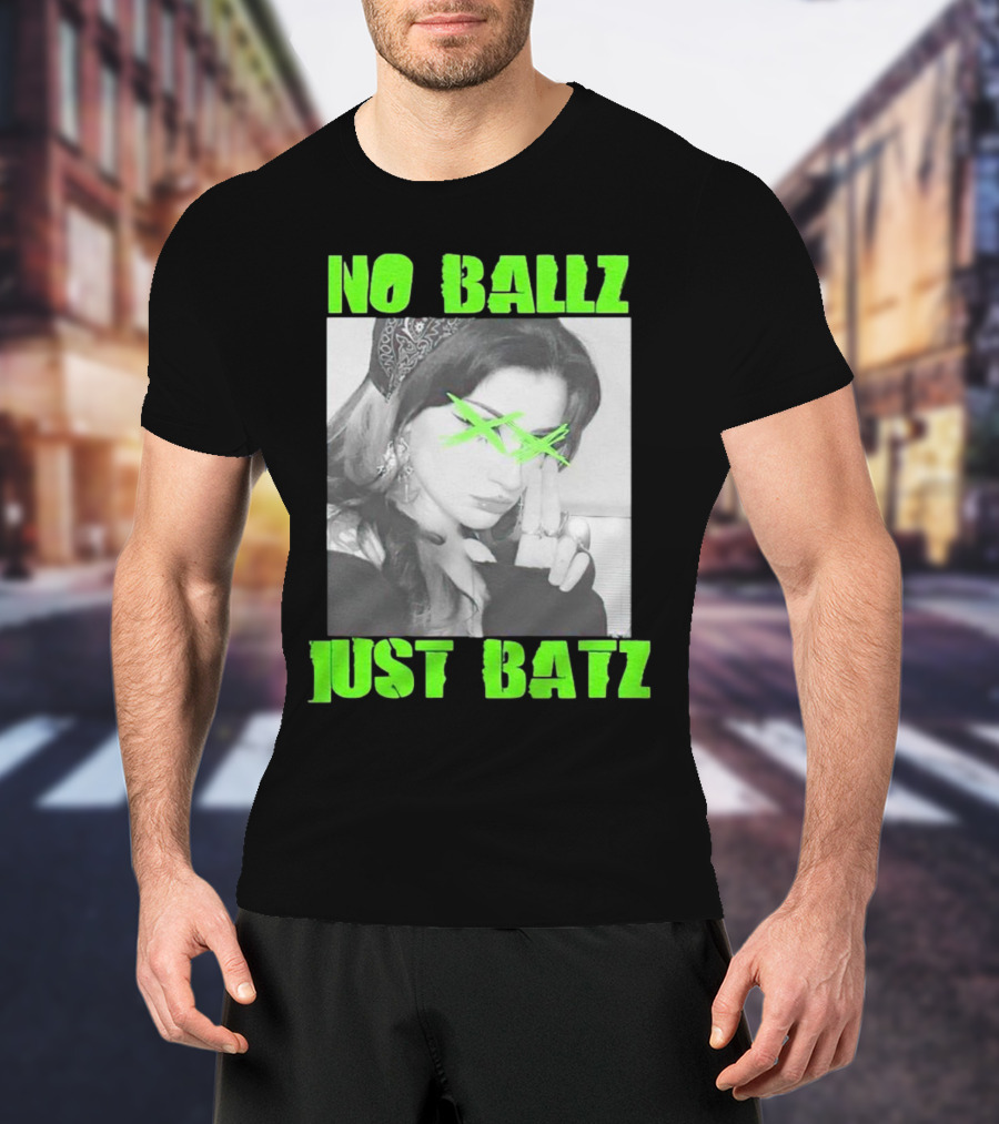 No Ballz Just Batz Bandana Girl Green X Eyes T-Shirt