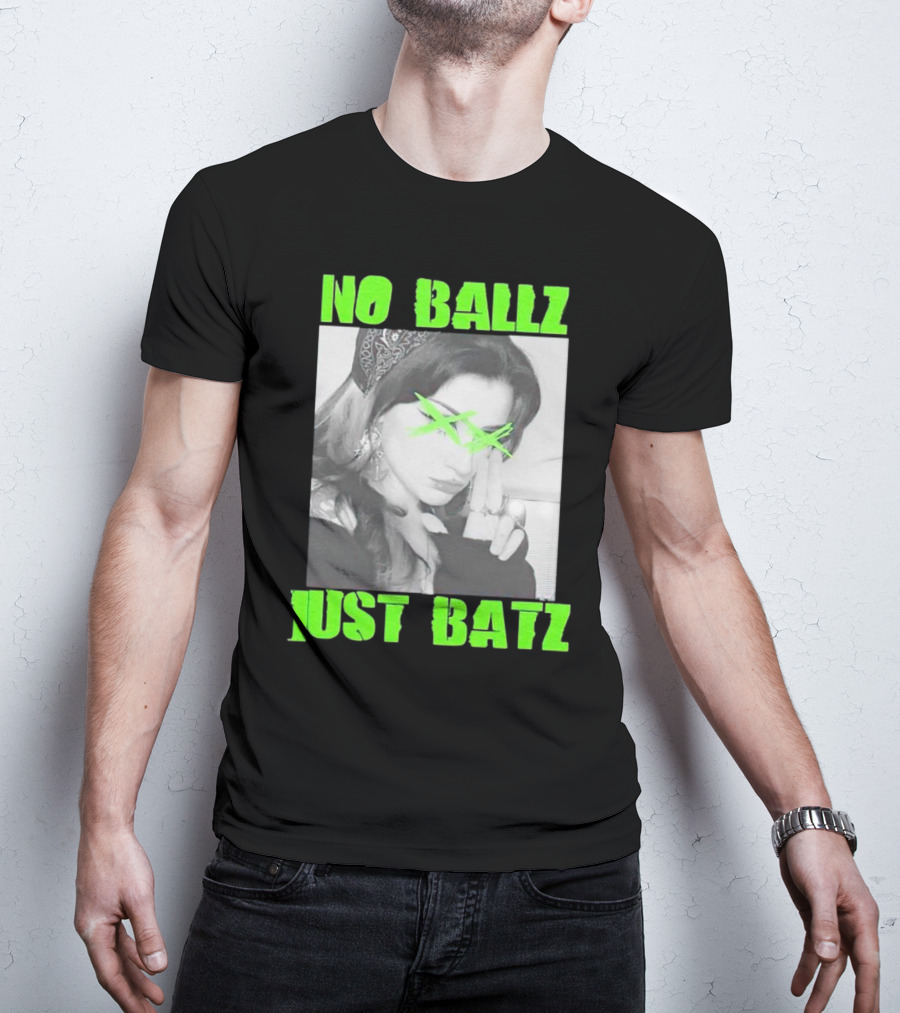 No Ballz Just Batz Bandana Girl Green X Eyes T-Shirt