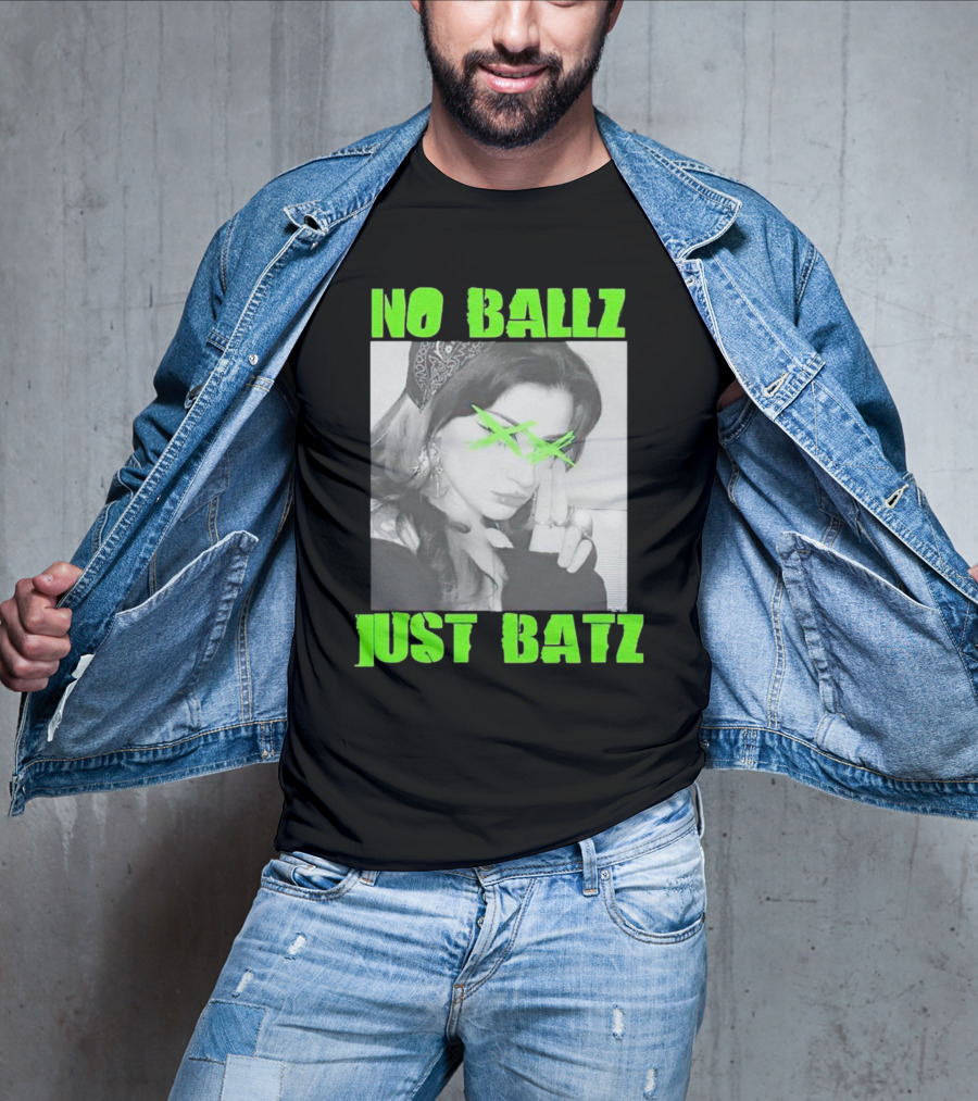 No Ballz Just Batz Bandana Girl Green X Eyes T-Shirt