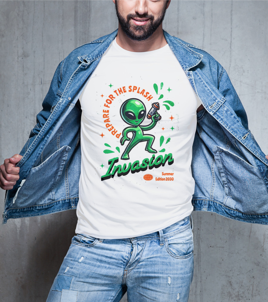 Prepare For The Splash Alien Invasion Summer Edition 2030 T-Shirt