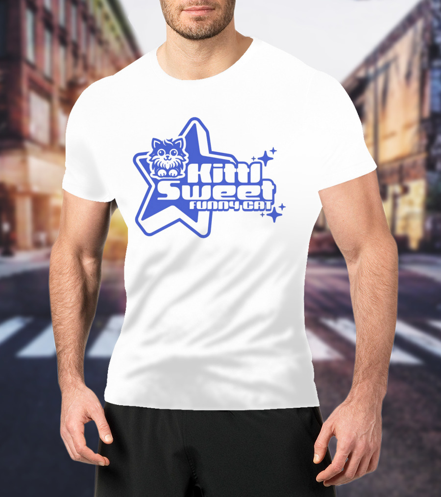 Kitti Sweet Funny Y2K Cat Star T-Shirt