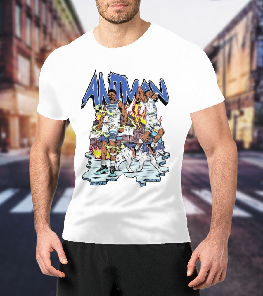 ANTMAN Basketball Wolves Dynamic Duo On The Court T-Shirt