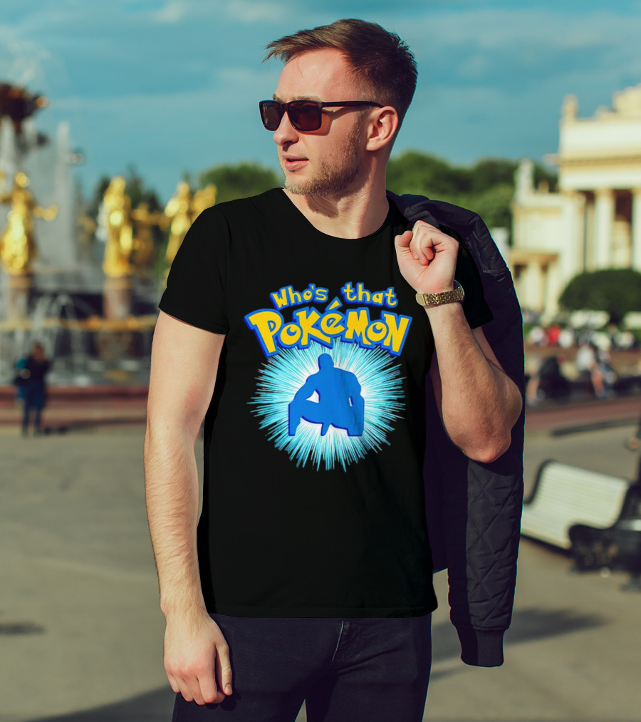 Who's That Pokémon Barry Wood Silhouette Burst T-Shirt