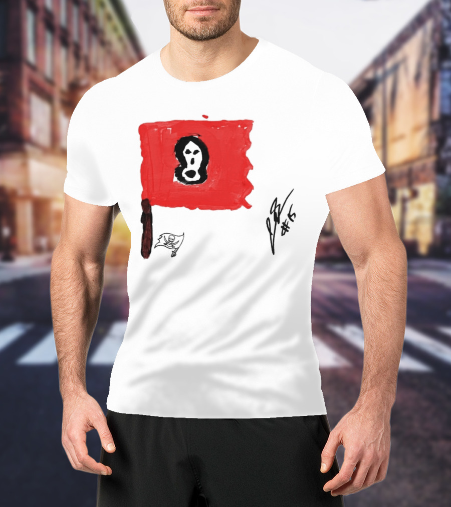 Rookies Paint Tampa Bay Buccaneers Flag Artwork #15 T-Shirt