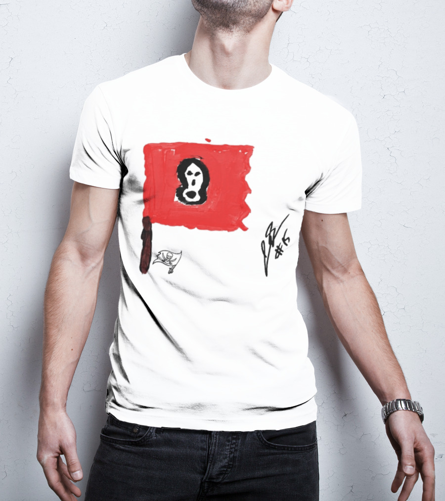 Rookies Paint Tampa Bay Buccaneers Flag Artwork #15 T-Shirt