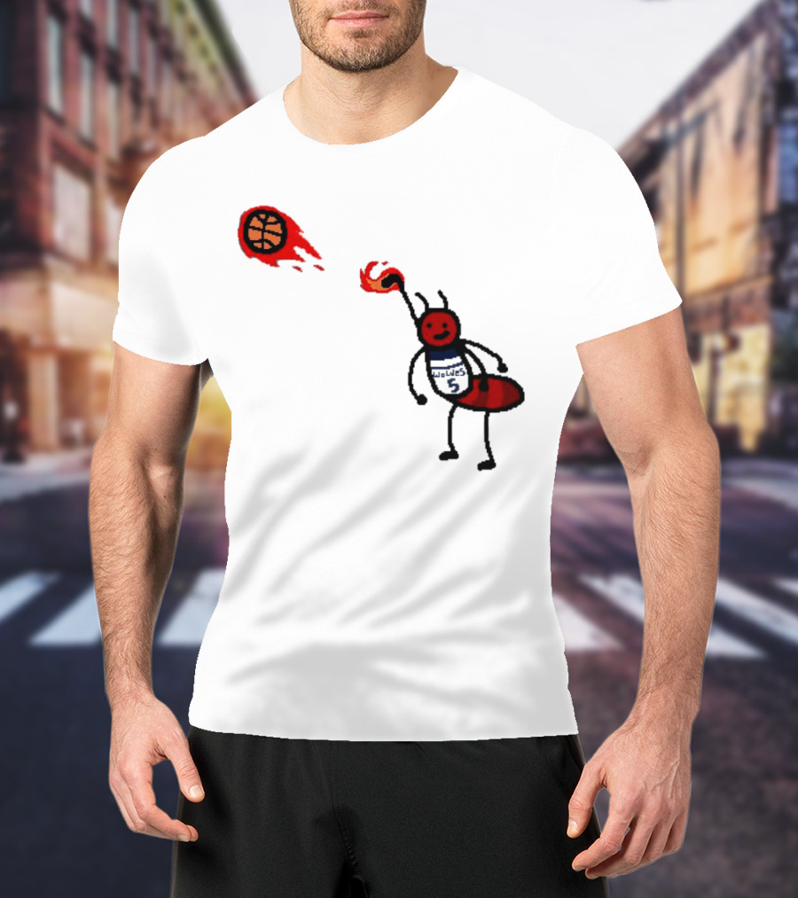 Anthony Edwards Minnesota Timberwolves Fire Ant Basketball T-Shirt