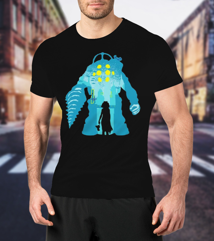 Big Daddy And Little Sister BioShock Underwater Adventure T-Shirt