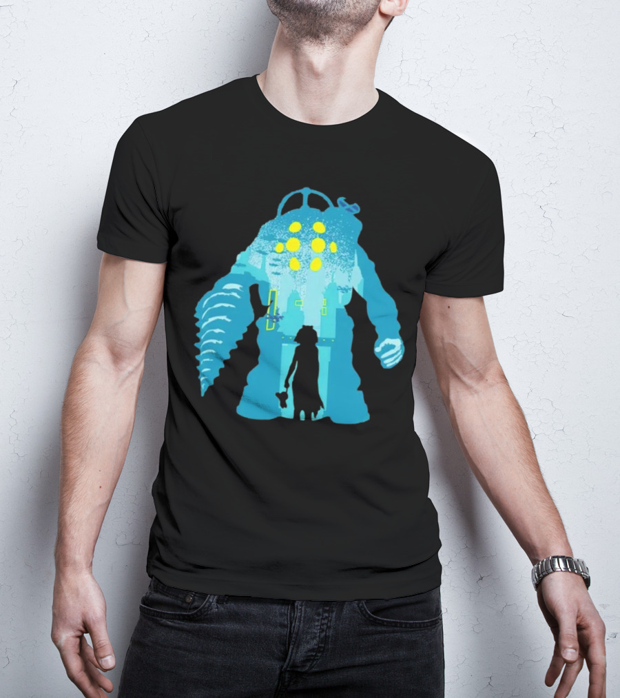 Big Daddy And Little Sister BioShock Underwater Adventure T-Shirt