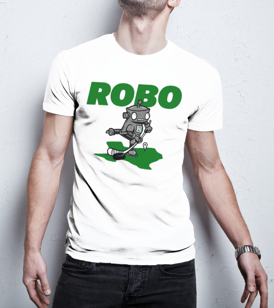 Robo Robot Playing Hockey T-Shirt