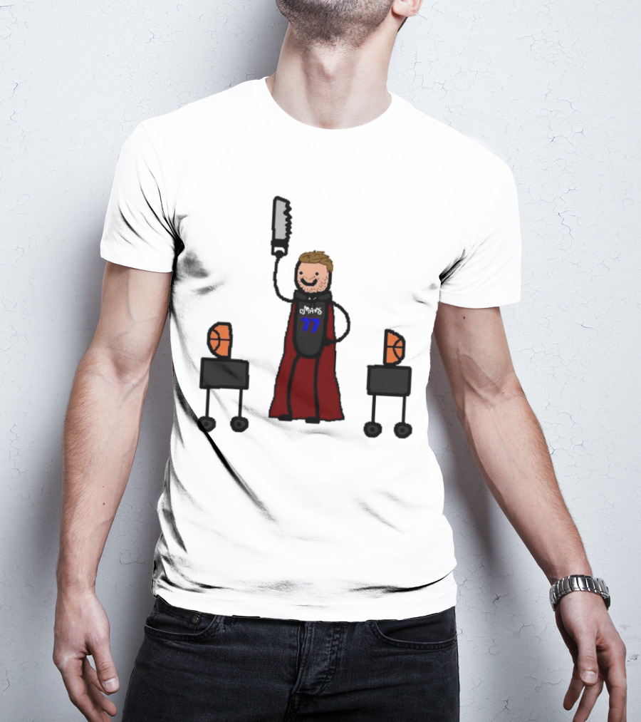 Luka Doncic Dallas Mavericks Luka Magic Basketball Hero With Cape And Saw T-Shirt