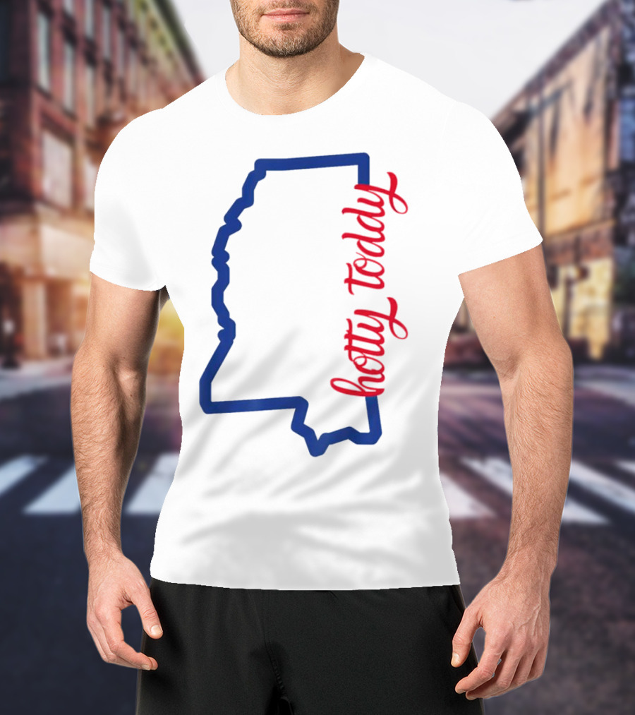 Mississippi Map Hotty Toddy T-Shirt