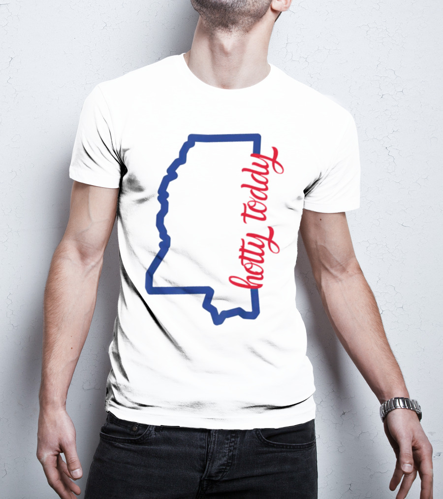 Mississippi Map Hotty Toddy T-Shirt
