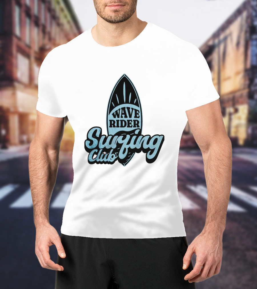 Wave Rider Surfing Club Surfboard T-Shirt