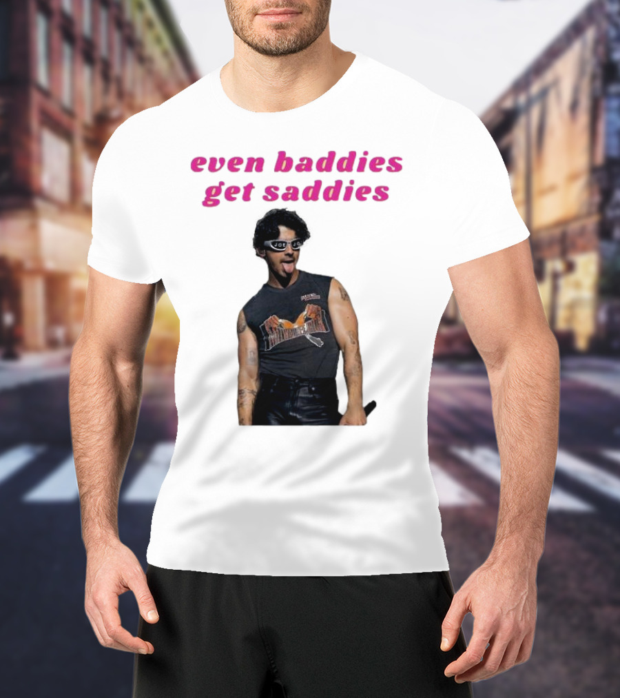 Joe Jonas Even Baddies Get Saddies Rocker T-Shirt