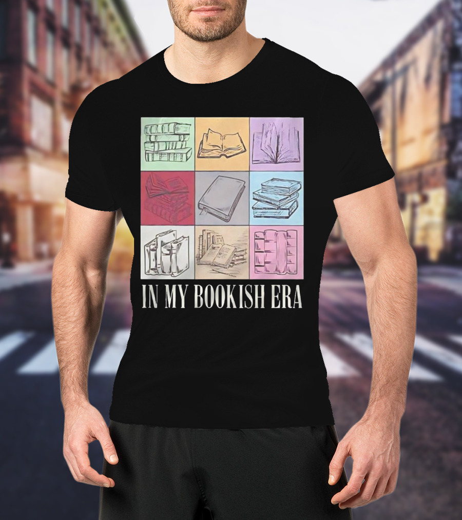 In My Bookish Era Reading Stack Aesthetic T-Shirt