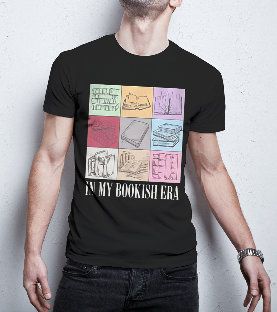 In My Bookish Era Reading Stack Aesthetic T-Shirt