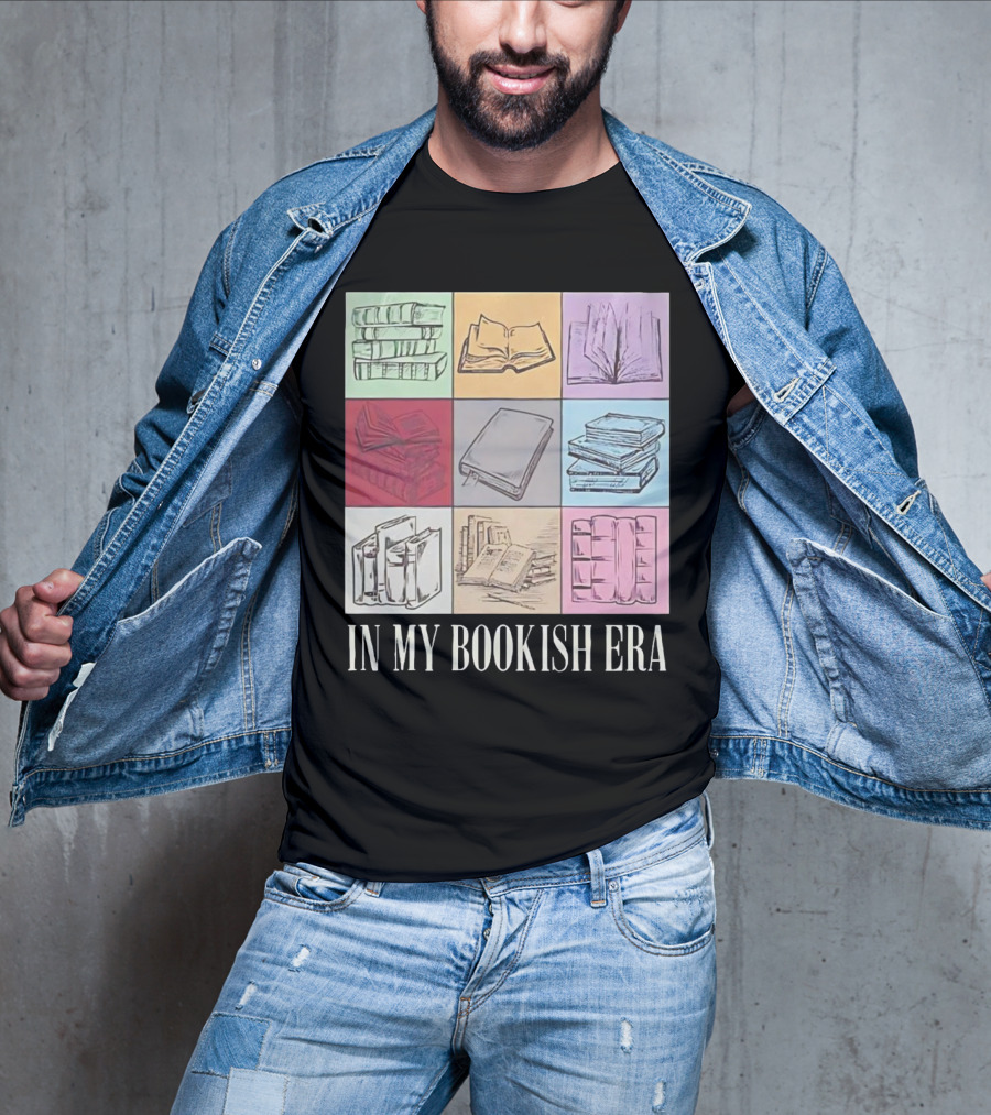 In My Bookish Era Reading Stack Aesthetic T-Shirt
