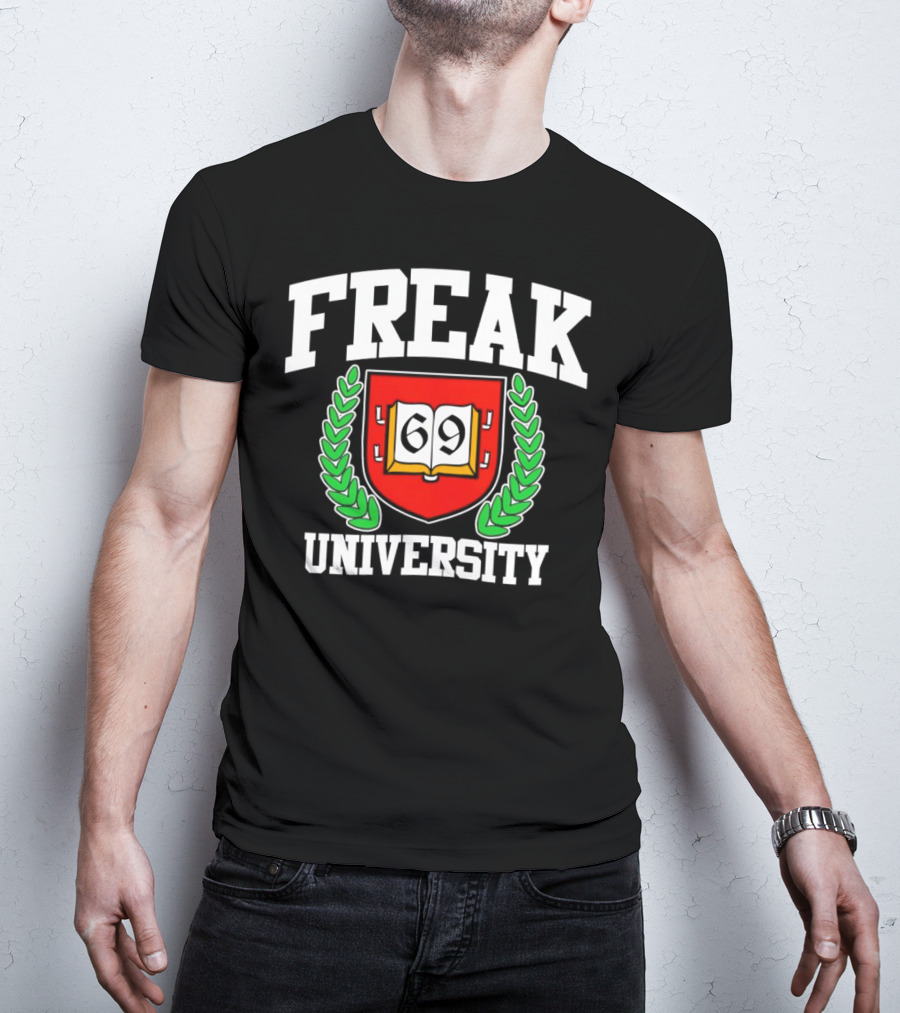 Freak University 69 Crest Emblem T-Shirt