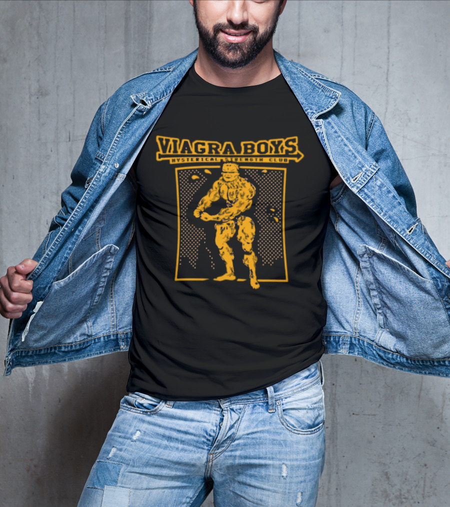 Viagra Boys Hysterical Strength Club Bodybuilder T-Shirt