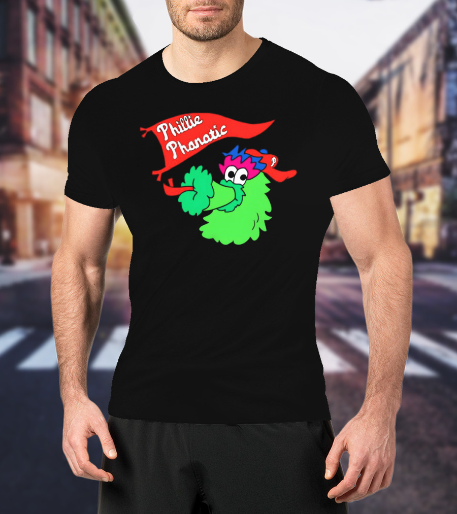 Phillie Phanatic Philadelphia Phillies Mascot Banner T-Shirt