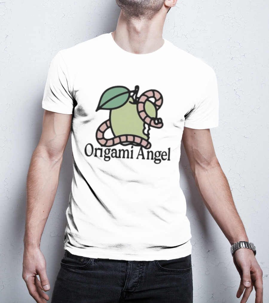 Origami Angel Apple Worm T-Shirt