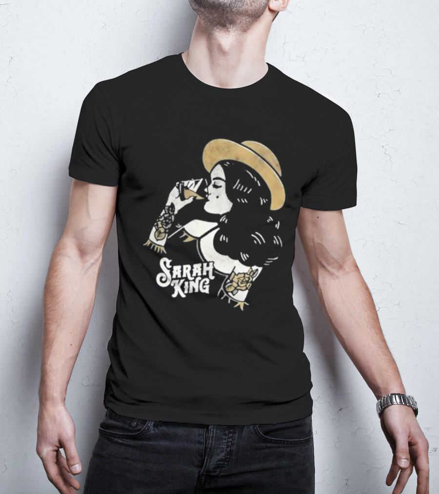 Sarah King Whisky Vintage Tattooed Woman Hat T-Shirt
