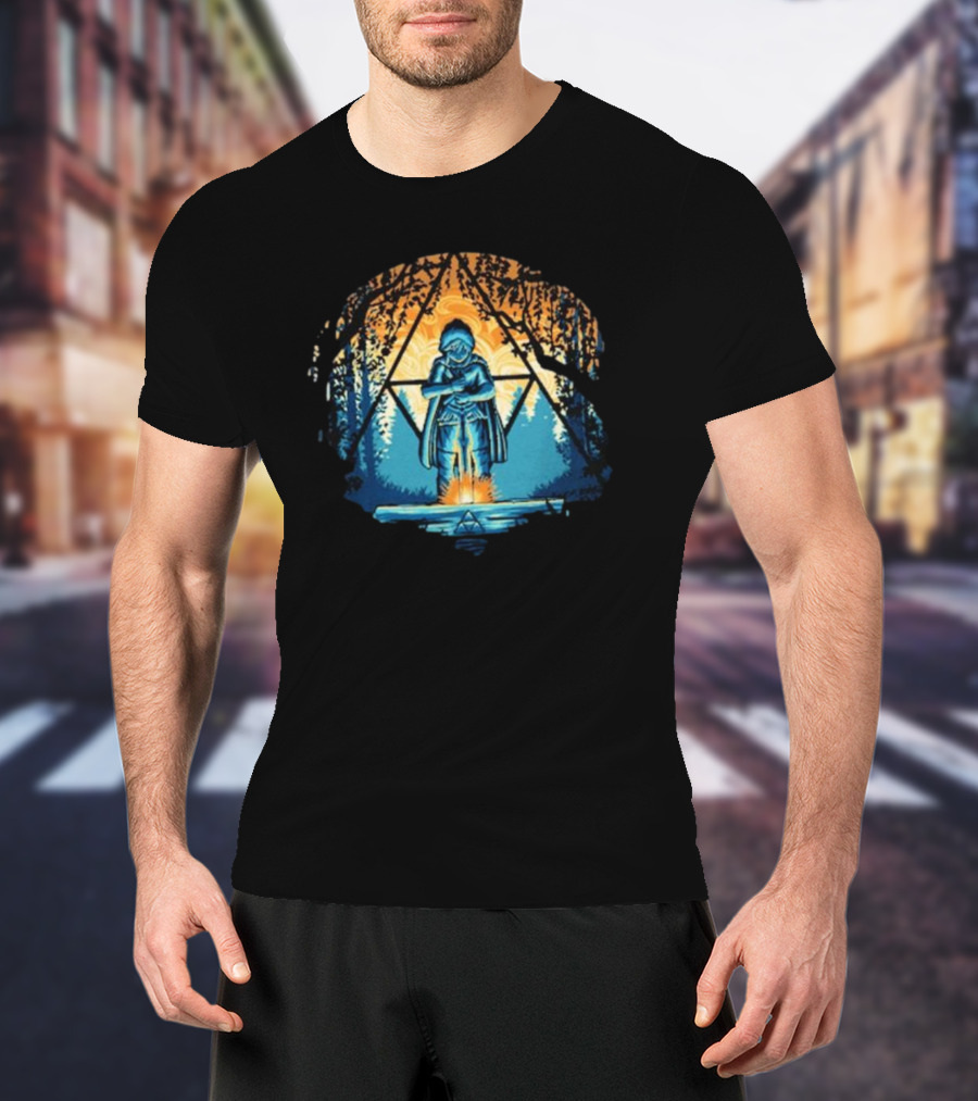 Zelda Triforce Sword Forest Twilight Adventure T-Shirt