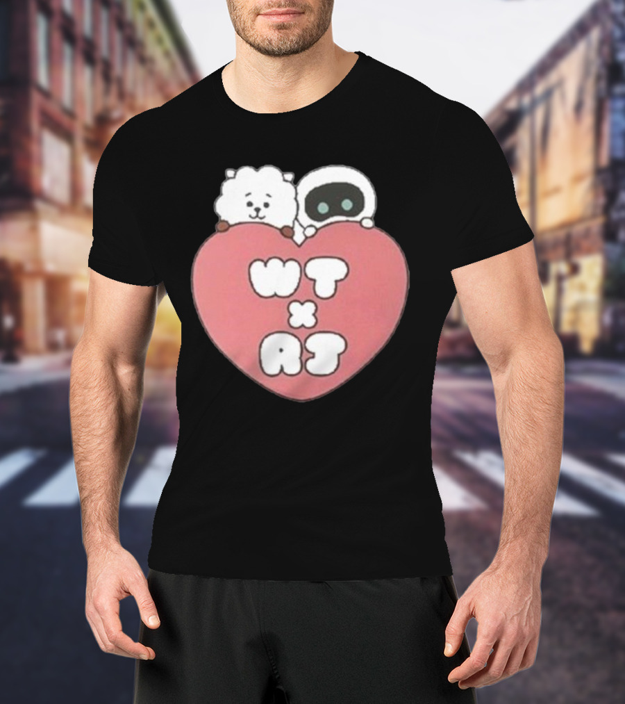 WT X RJ Heart Cute Collaboration T-Shirt