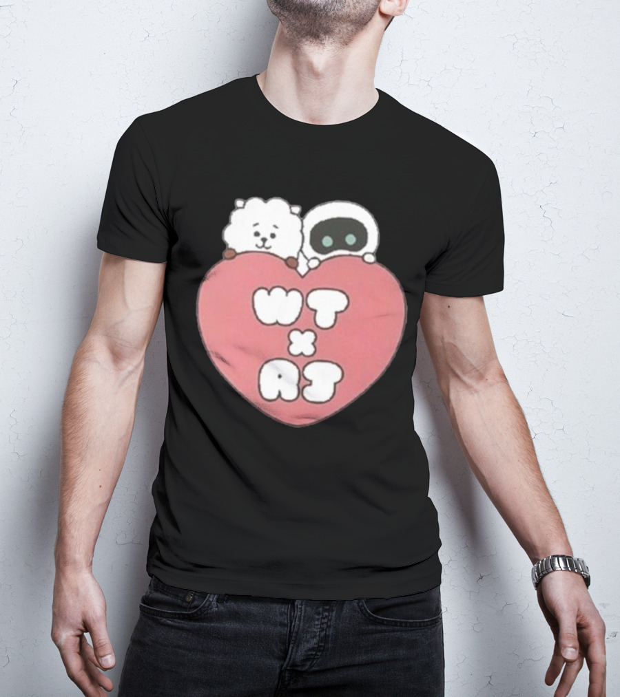 WT X RJ Heart Cute Collaboration T-Shirt