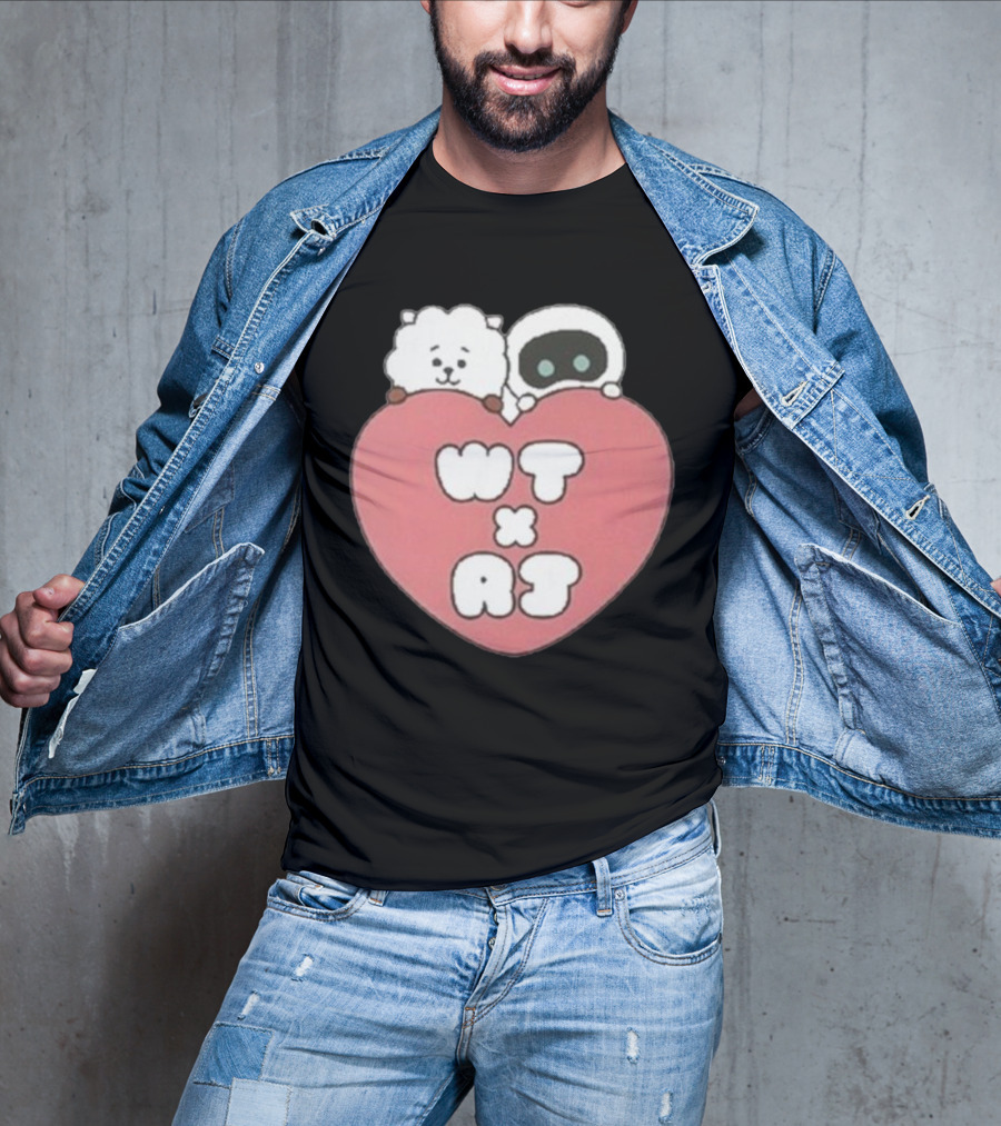 WT X RJ Heart Cute Collaboration T-Shirt