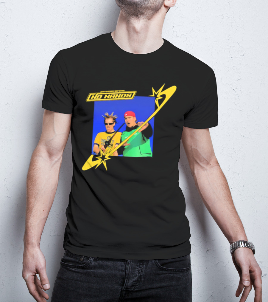 Joey Valence And Brae No Hands Retro Graphic Duo In Yellow And Green With Starburst T-Shirt