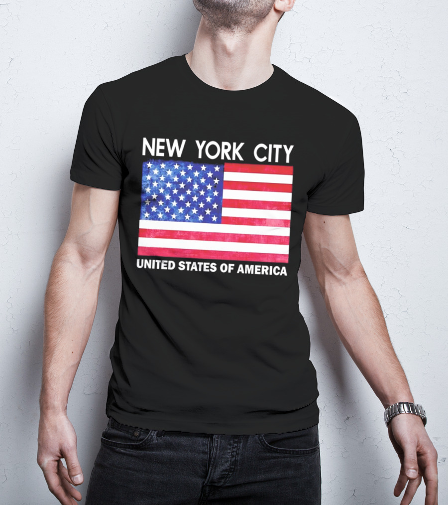 NEW YORK CITY UNITED STATES OF AMERICA FLAG T-Shirt