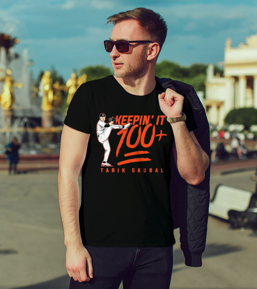Tarik Skubal Keepin’ It 100+ Pitcher Pose T-Shirt