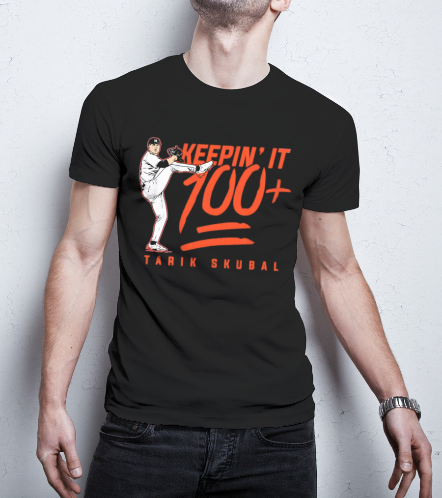 Tarik Skubal Keepin’ It 100+ Pitcher Pose T-Shirt