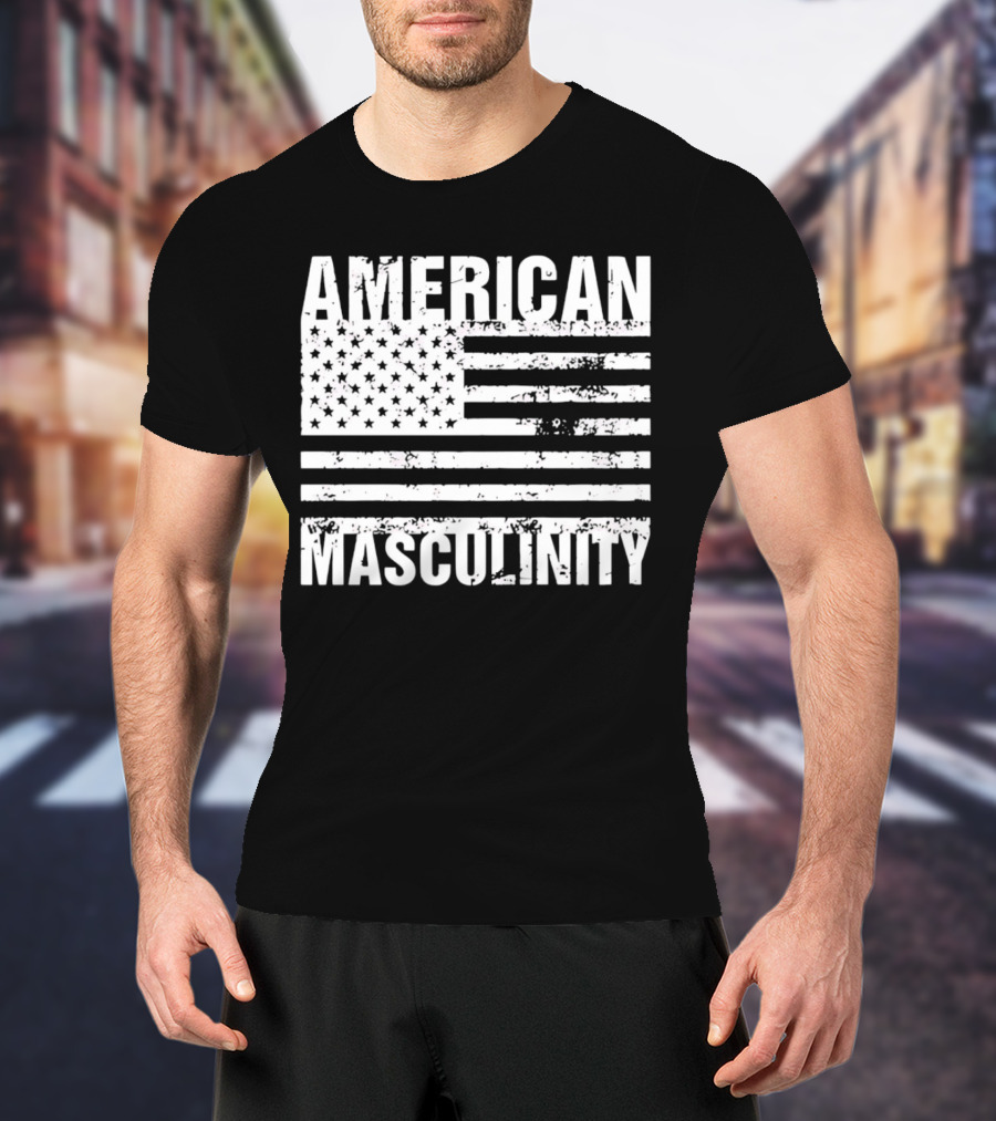 AMERICAN MASCULINITY USA FLAG T-Shirt
