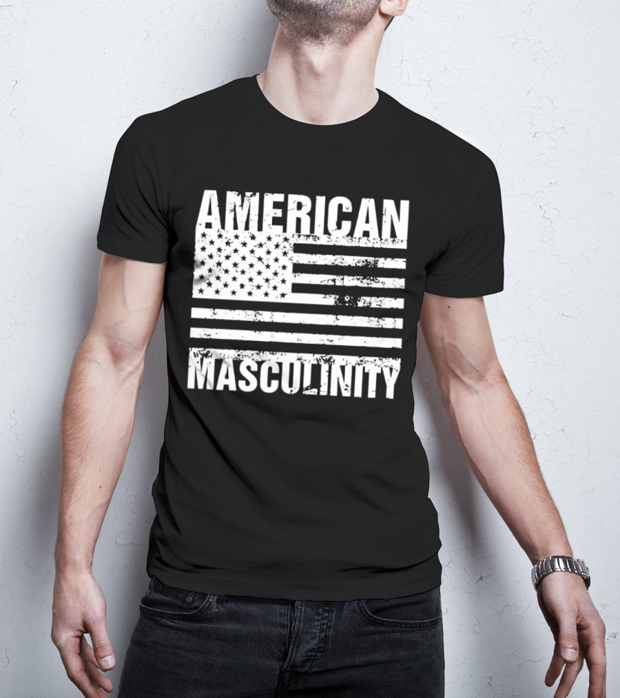 AMERICAN MASCULINITY USA FLAG T-Shirt