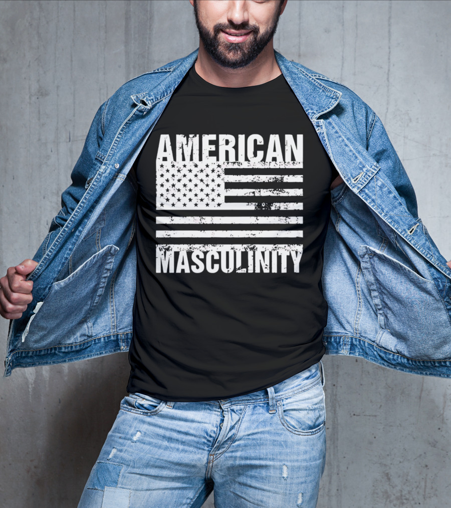 AMERICAN MASCULINITY USA FLAG T-Shirt