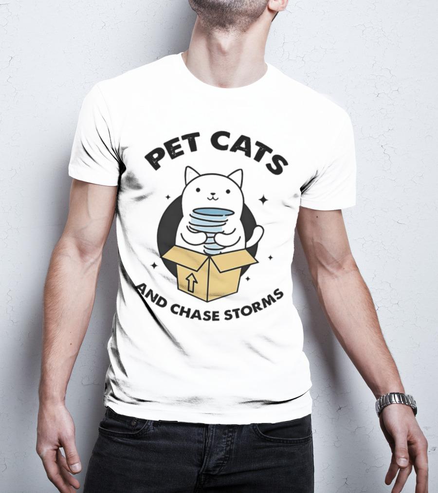 PET CATS AND CHASE STORMS BOX OF CAT TORNADOES T-Shirt