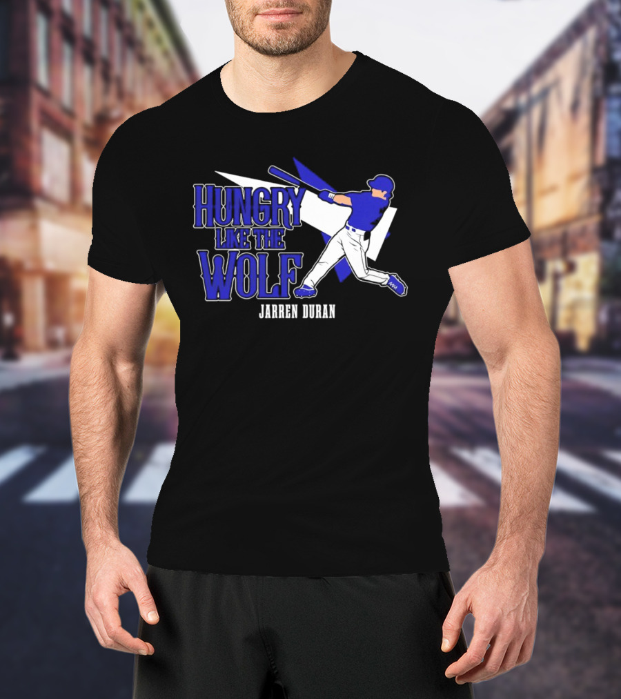 Jarren Duran Hungry Like The Wolf Boston Red Sox Baseball T-Shirt