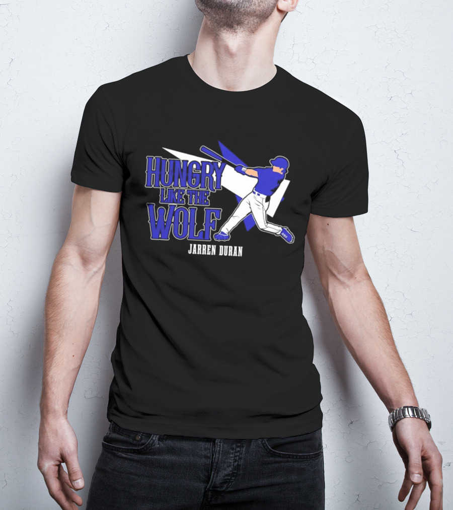 Jarren Duran Hungry Like The Wolf Boston Red Sox Baseball T-Shirt
