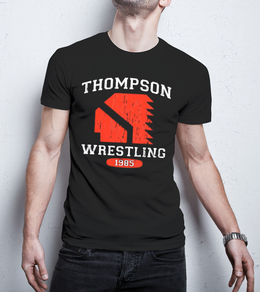 Thompson Wrestling 1985 Red Spartan T-Shirt