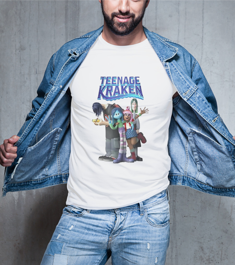 Teenage Kraken Animated Characters Ensemble T-Shirt