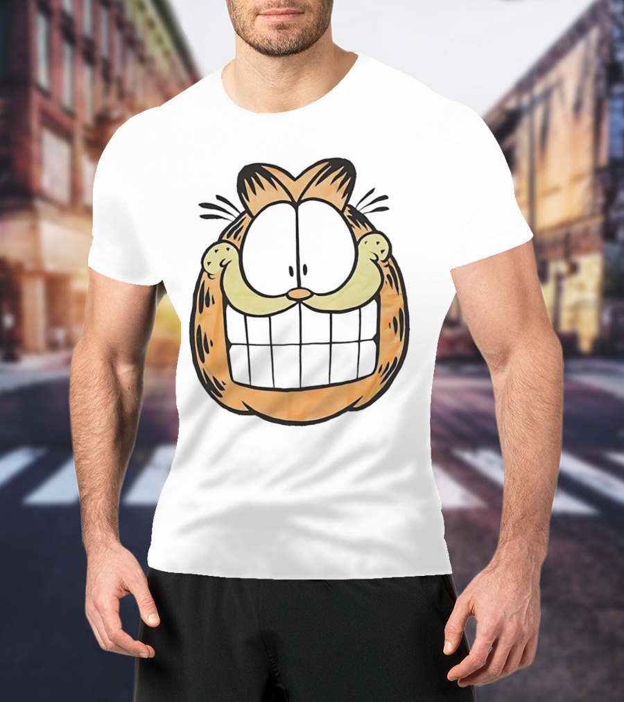 Garfield Big Face Classic Retro Comic Cat T-Shirt