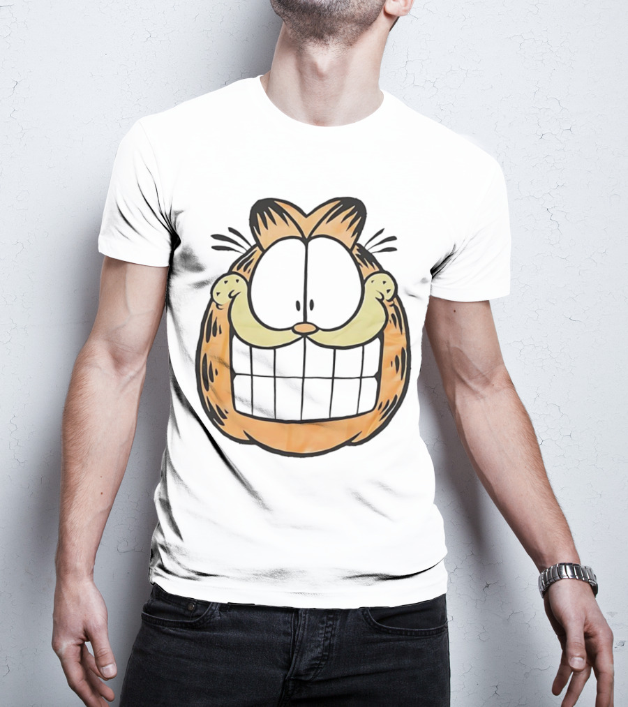 Garfield Big Face Classic Retro Comic Cat T-Shirt