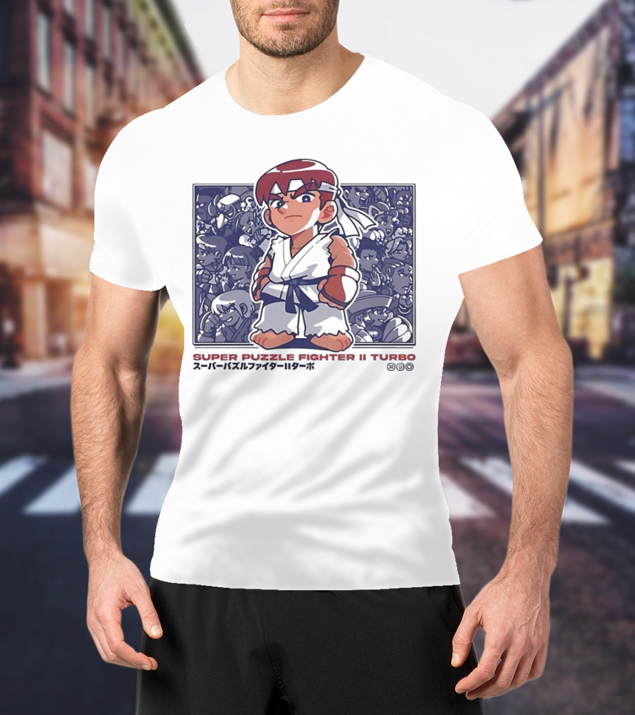 Super Puzzle Fighter II Turbo Character Lineup T-Shirt