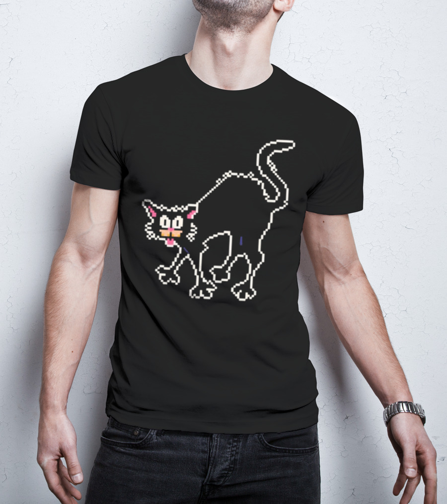 The Tom Ward Show Tom Cat 8 Bit Retro Pixel T-Shirt