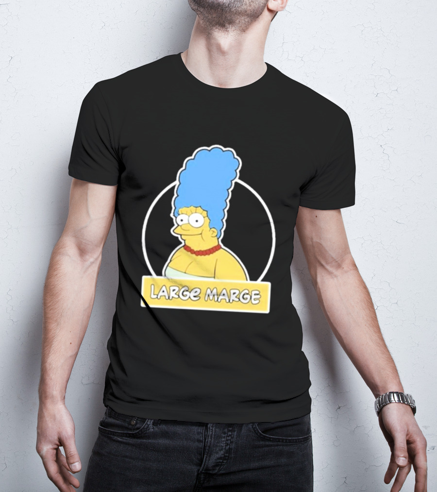 Justin Danger Nunley Large Marge Blue Hair Red Necklace Yellow Skin T-Shirt