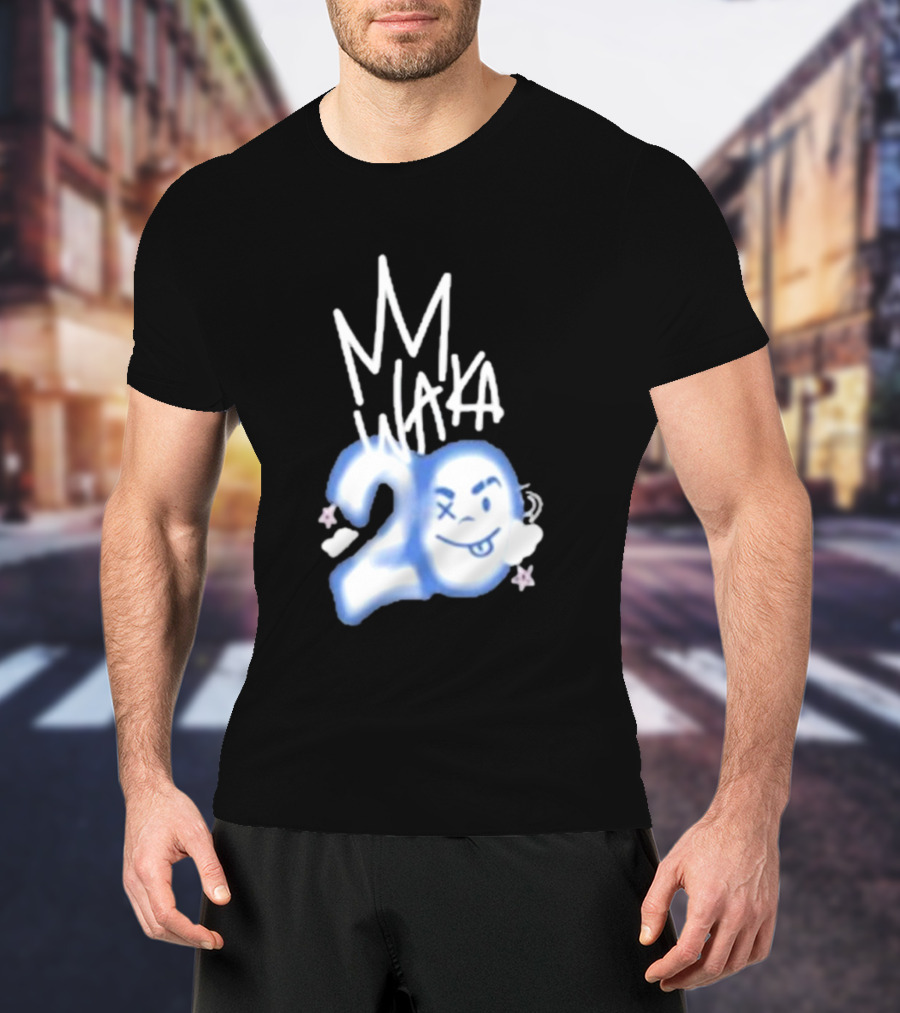 Waka Crew Waka 20 Birthday Bundle MM Style Cloud Star Emoji T-Shirt